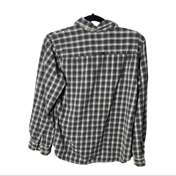 Columbia Men’s Plaid Long Sleeve Button Down Shirt | Gray | M - Picture 2 of 8